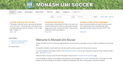 Desktop Screenshot of monashunisoccer.org